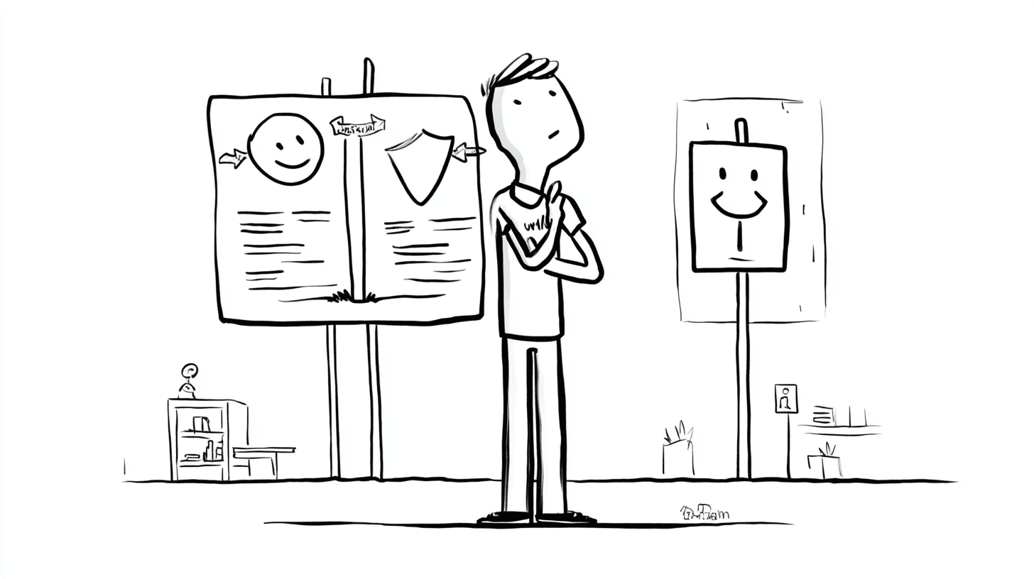 UX Design Decision-Making: Choosing Between Two Technically Feasible UX Solutions with Different Security Trade-offs workout