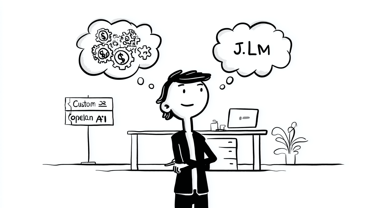 AI Product Strategy: Deciding Between Custom LLM and OpenAI API workout