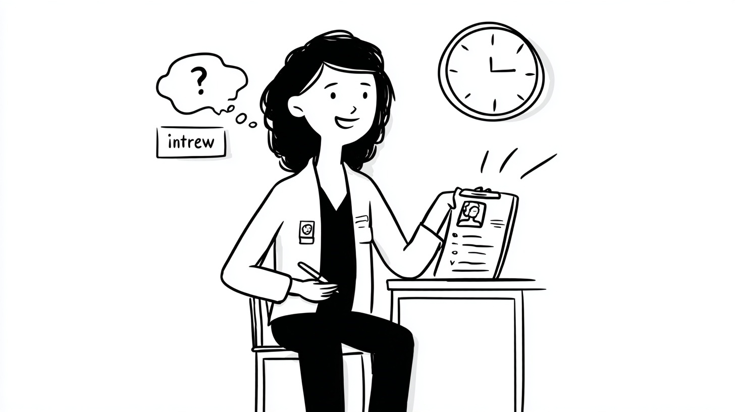 Nervous brain character with teardrop